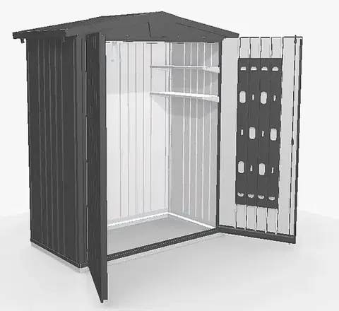 Biohort Záhradný domček BIOHORT Europa 1 - 172 × 84 cm (tmavo šedá metalíza)