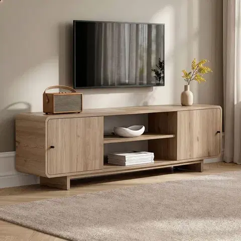 TV stolík Mirel 180 cm dub Castello medový