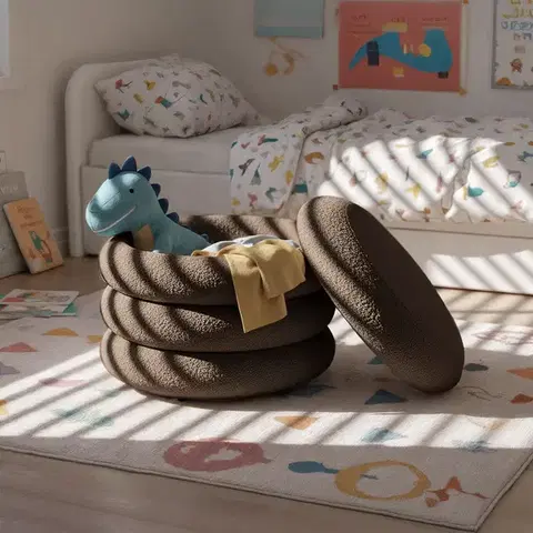 Taburet Mollis hnedý