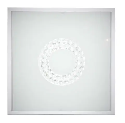 Stropné svietidlo biele sklo štvorcové LED 16W 4000K 29x29cm Lux