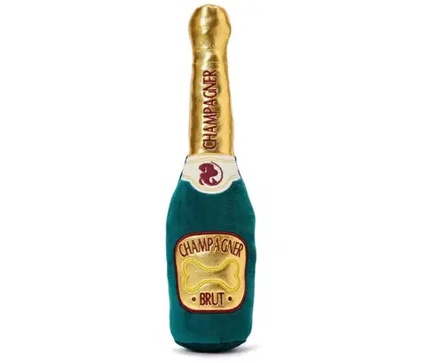 Plyšová hračka pre psov »Champagnerflasche«