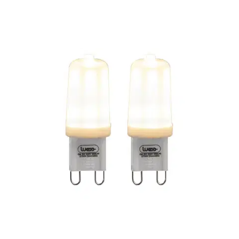 Sada 2 G9 stmievateľných LED žiaroviek 3W 280lm 2700K