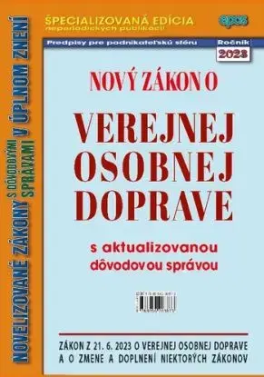 Nový zákon o verejnej osobnej doprave 17/2023 - Ľubomír Tvorík