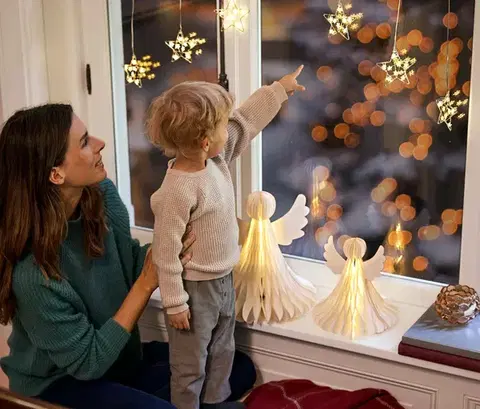 Papierový LED anjel, malý