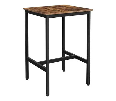 Barový stolík BARTIS hnedá/čierna LBT25X