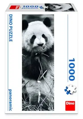 Puzzle Panda v tráve 1000 panoramic Dino