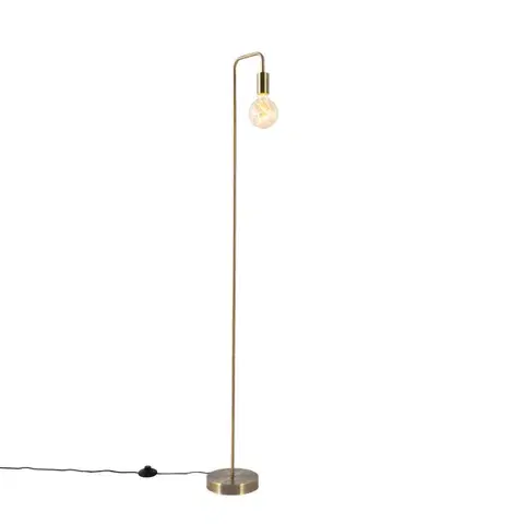 Moderná stojaca lampa bronzová - Facil