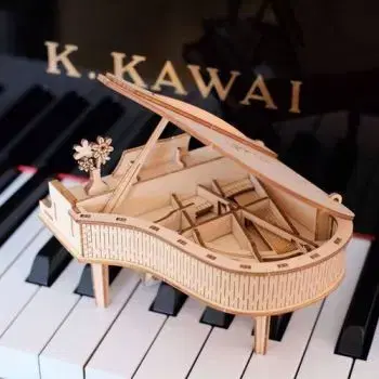 Drevené 3D Puzzle - Klavír