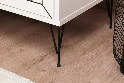 Nočný stolík Luna biely