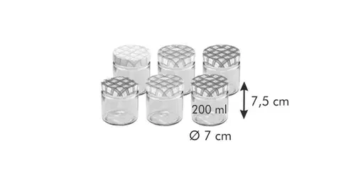 Tescoma zaváracie poháre DELLA CASA 200 ml, 6 ks