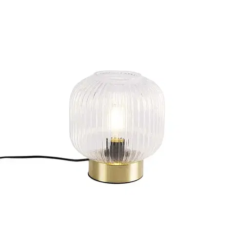 Art Deco stolná lampa mosadz - Karel