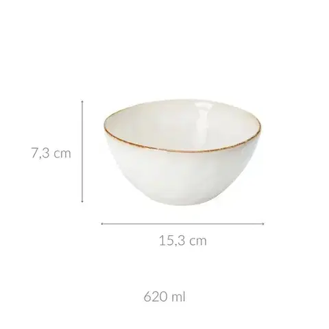 Kamenninová misa Bauer 620 ml biela