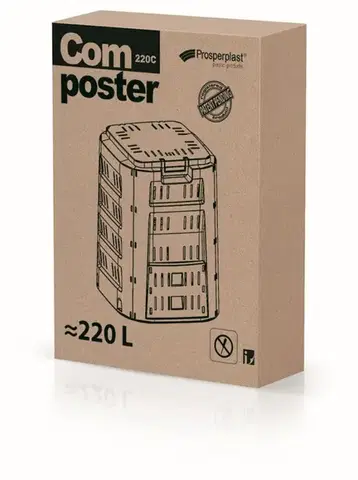 Záhradný Kompostér Compogreen 220L čierny