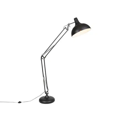 Inteligentná stojaca lampa čierna nastaviteľná vrátane Wifi A60 - Hobby