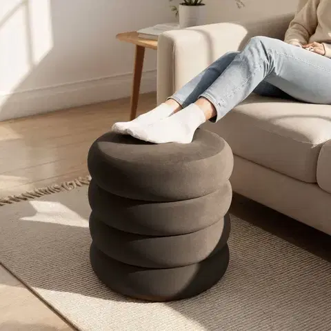 Taburet Snuggo II hnedý