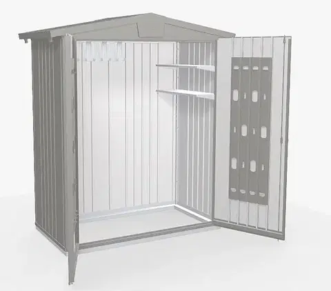 Biohort Záhradný domček BIOHORT Europa 1 - 172 × 84 cm (sivý kremeň metalíza)
