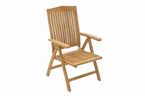 DEOKORK Záhradné teakové polohovacie kreslo LAGUNA (teak)