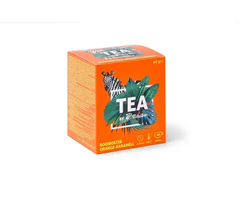 TEA by Tchibo čaj Rooibos s príchuťou pomaranča a karamelu - 8 x 20