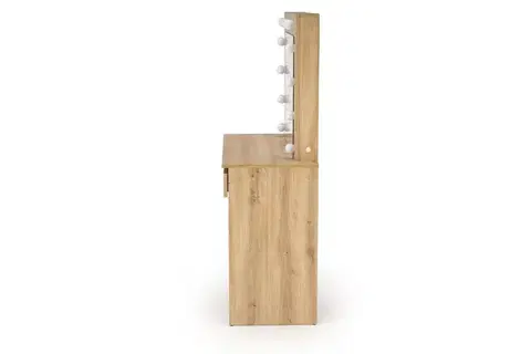 Toaletný stolík HOLLYWOOD s LED osvetlením 94 cm dub artisan