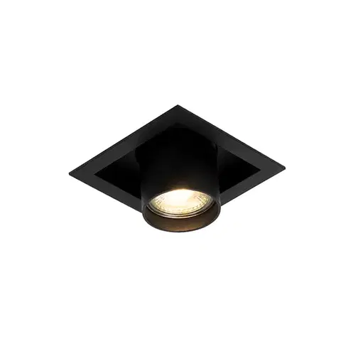 Moderné zapustené bodové svetlo čierne nastaviteľné - Roof