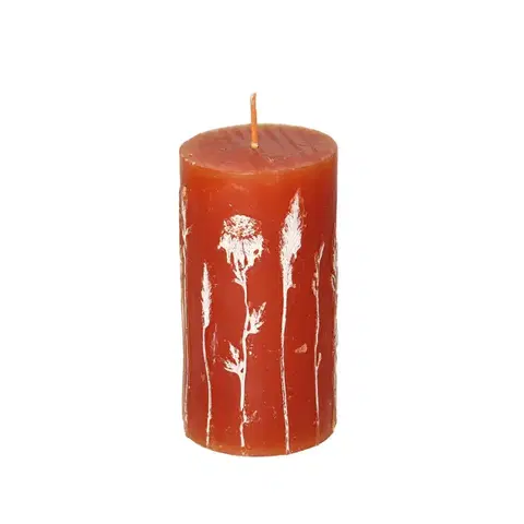 Dekoria Sviečka Giulia 13cm orange, 7 x 13 cm