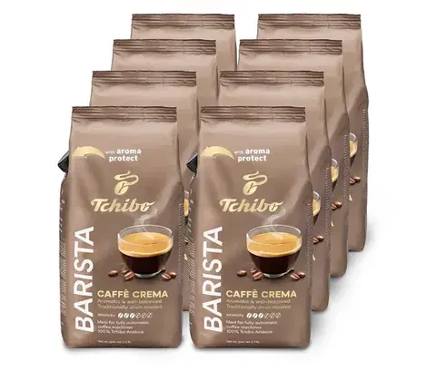 BARISTA Caffè Crema - 8 x 1 kg zrnková káva