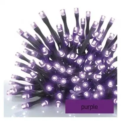 EMOS Reťaz connect 100 LED 10m IP44 fialová