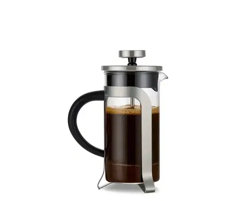 Piestový kávovar 300 ml, 2 šálky, strieborná