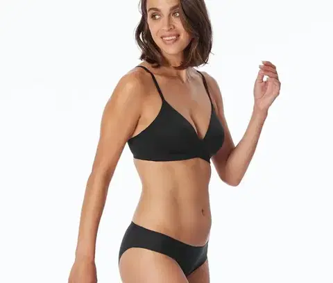 Nohavičky SCHIESSER invisible Rio-Slip s bavlnou, čierne