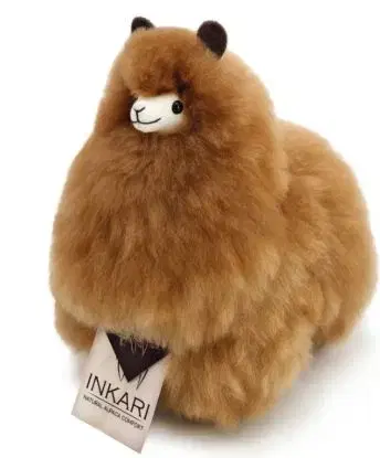 Plyšová hračka Alpaca SMALL – HAZELNUT - INKARI Alpaky