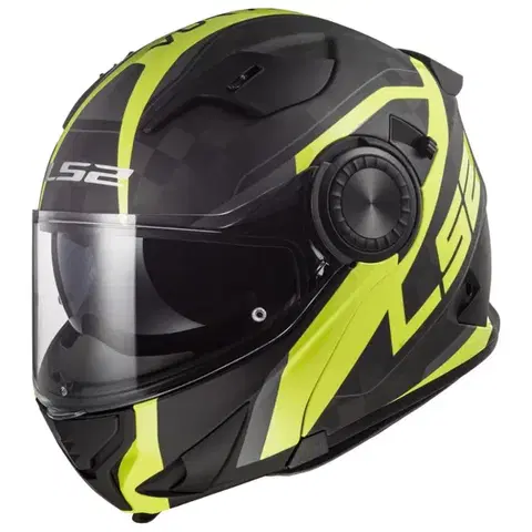LS2 FF313 Vortex Carbon Hi Vis Yellow - L (59-60)