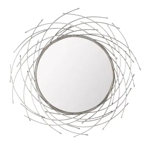 Dekoria Zrkadlo Rays silver  103cm, 103x103x4,5cm
