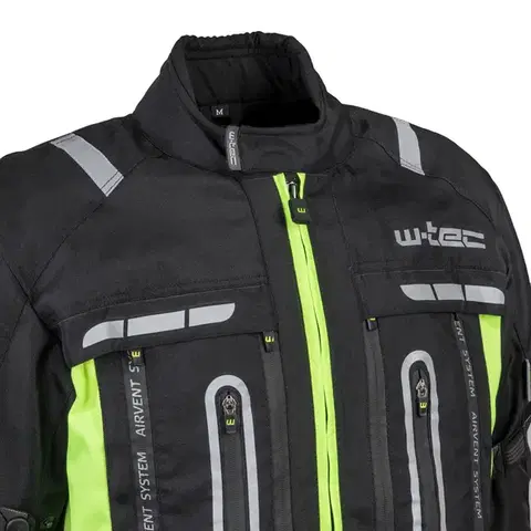 Moto bunda W-TEC Gelnair Farba čierno-zelená, Veľkosť 3XL