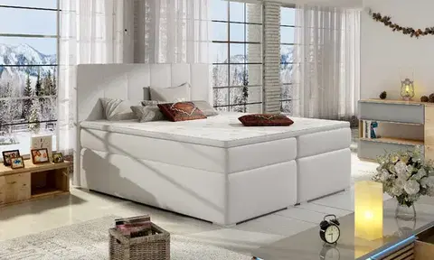 ArtElta Manželská posteľ BOLERO Boxspring | 180 x 200 cm Bolero rozmer: 180x200 cm, Bolero farba: Soft 17