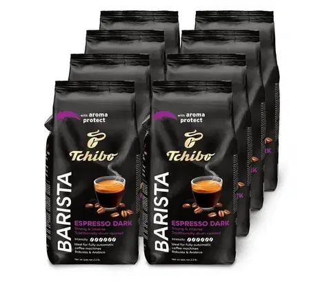 BARISTA Espresso Dark - zrnková káva, 8 x 1 kg
