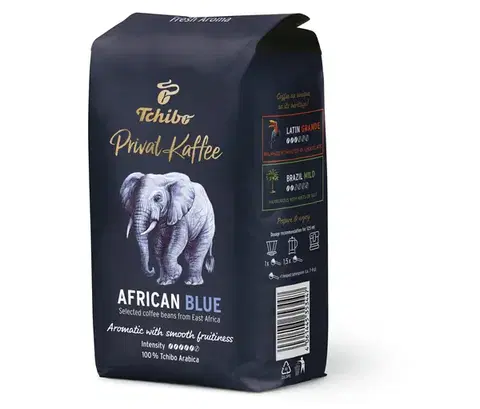 Privat Kaffee African Blue - 6 x 500 g, zrnková káva