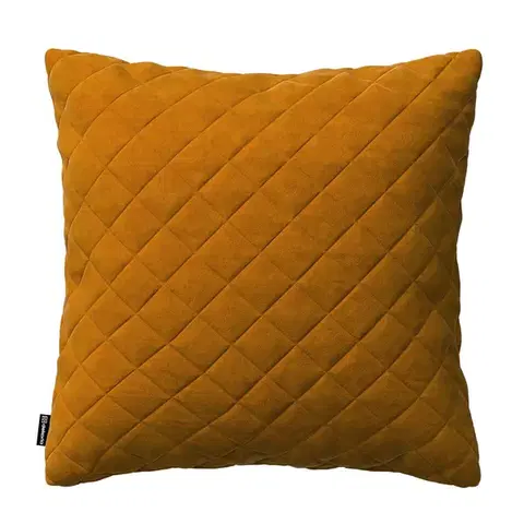Dekoria Obliečka Kinga pikovaná 43 x 43 cm, Sennepsgul, 43 x 43 cm, Velvet, 704-23