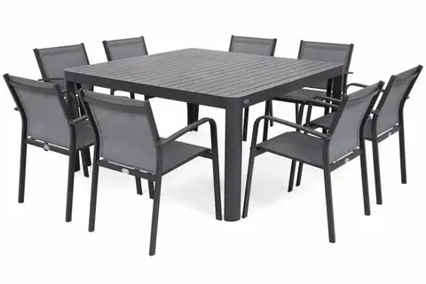Záhradný jedálenský set 8+1 GH5441 antracit