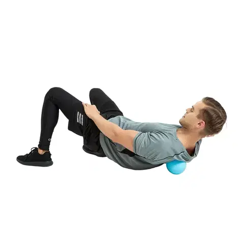 Masážna loptička inSPORTline Thera 12 cm Farba modrá