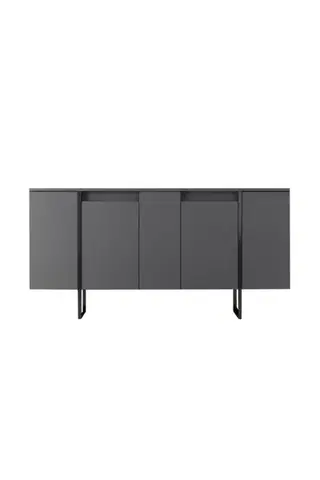 Konzolový stolík Luxe - Anthracite, Black
