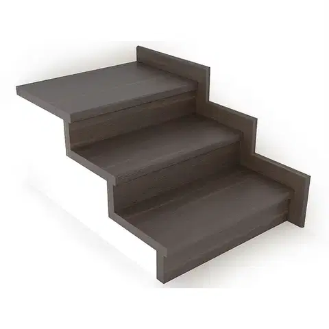 Schodový nášľap / profil TOPSTEP Flex Orech tmavý 1200 × 340 × 11 mm