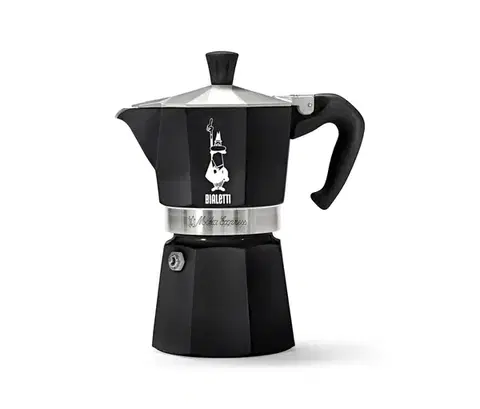 Kávovar na moka kávu Bialetti Moka Express, 190 ml, čierny