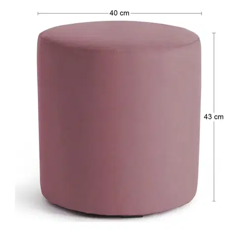 NABBI Lines okrúhla taburetka ružová