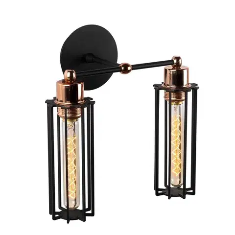 Nástenná lampa Likya II čierna