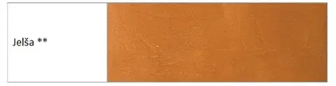 Drewmax Manželská posteľ - masív LK190 | buk 140 x 200 cm Morenie: Jelša - skladová zásoba 1 ks