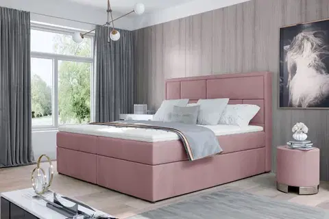 MOREN 16 boxpringová posteľ 160x200, Mat Velvet 63
