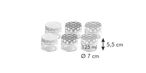 Tescoma zaváracie poháre DELLA CASA 125 ml, 6 ks