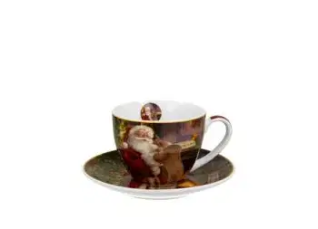 Porcelánová šálka s podšálkou Santov list 250 ml