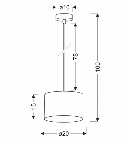 Závesná lampa PANDY čierna 1x40W E27 tienidlo čierne+zlaté
