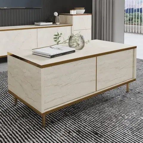 Konferenčný stolík Imaj - Travertine